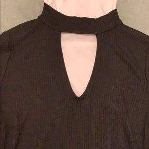 Hollister Black Cutout Long Sleeve Top